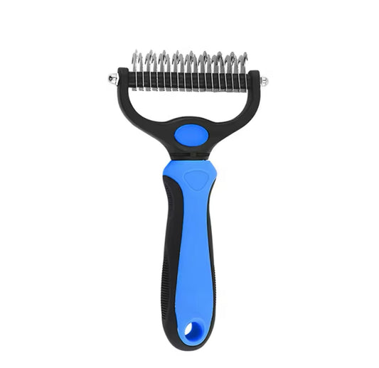 מברשת שיער מקצועית לכלבים עם פרווה נפוחה – להסרת קשרים ונשירה | 2 צבעים לבחירה