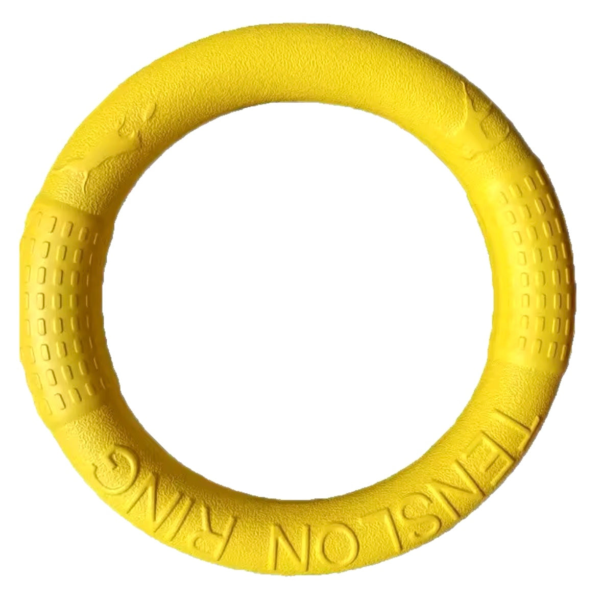 חישוק גומי עמיד לכלבים – צעצוע זריקה ונשיכה מהנה | 4 צבעים לבחירה